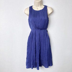 BANANA REPUBLIC Purple Pleated Dress